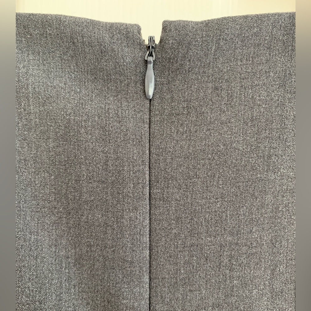 Calvin Klein Dress: Gray/Black/White Colorblock Dress Sleeveless A-Line Belt 14 - Picture 3 of 10